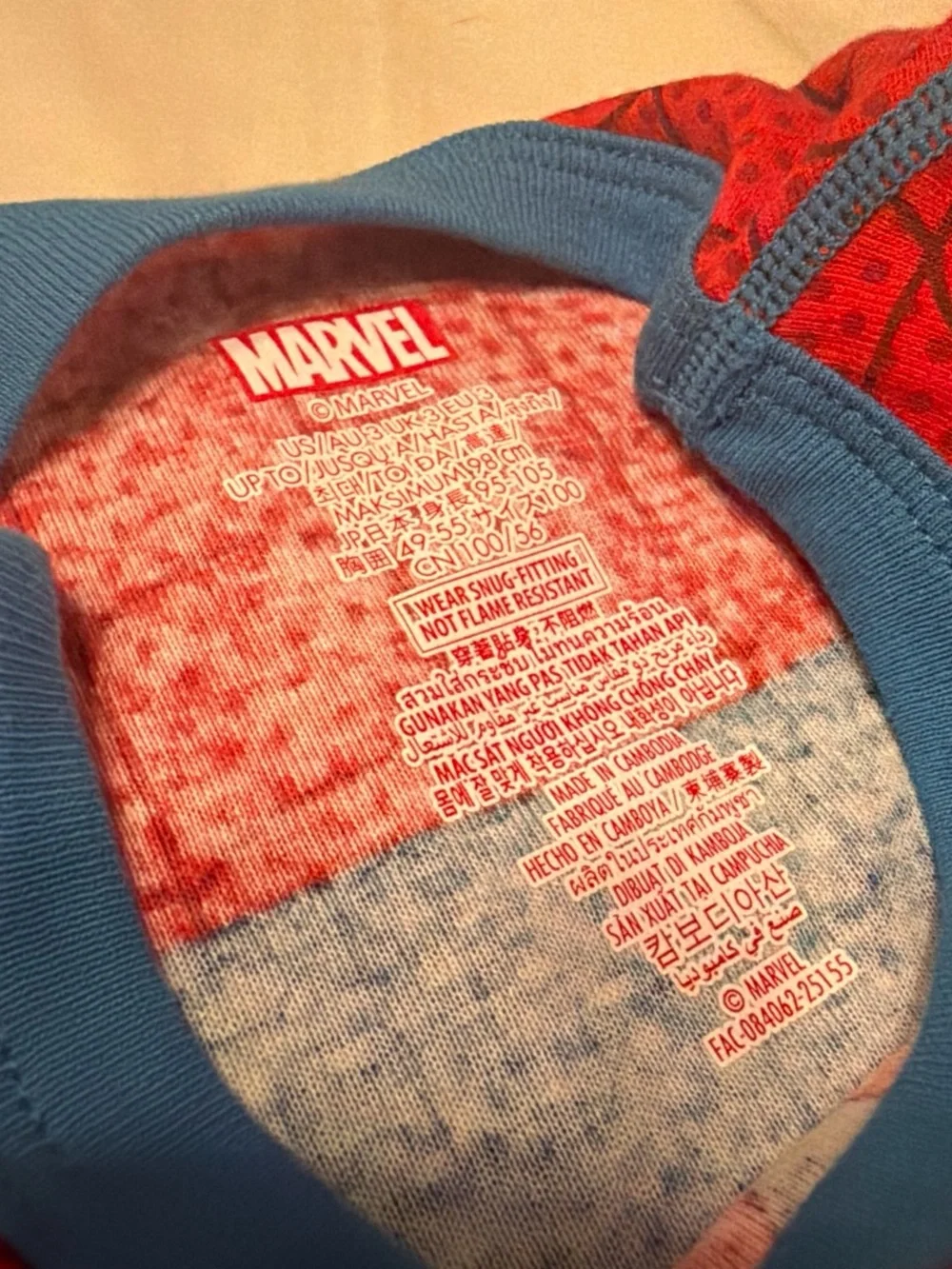 Marvel Spider-Man Kids Costume Shirt - Red, Blue